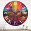 Horloge murale arc-en-ciel-93381767