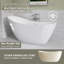 Contemporary 65" x 30" Acrylic Freestanding Oval Bathtub and Tub Set