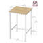 Belldas Square Metal Outdoor Bar Table , 60cm cm W 60cm cm D-595672133-595672132