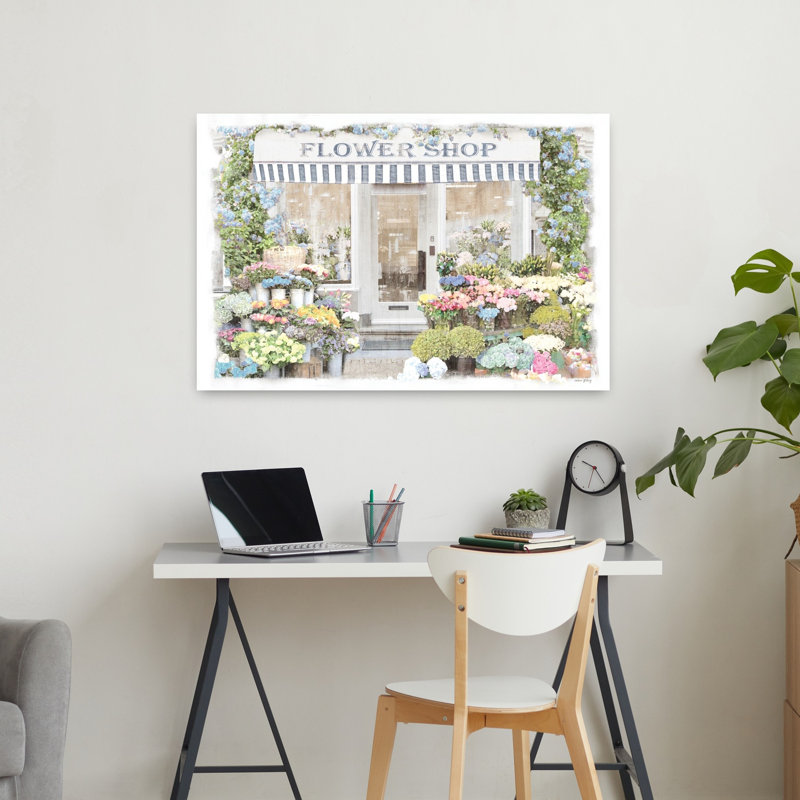 Art floral contemporain, H 24 po x l 36 po
