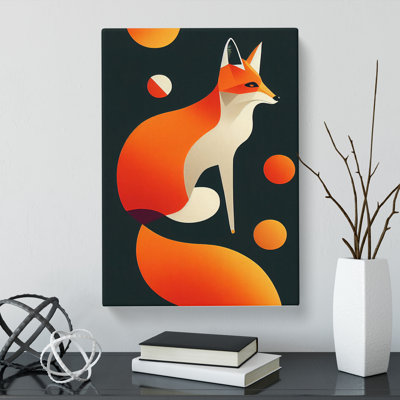 CAN-V0523-1041X Fox Surrealism - Wrapped Canvas Print