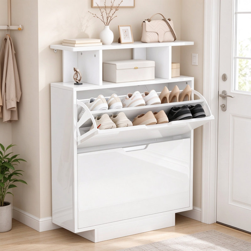 24 Pair Shoe Storage Cabinet