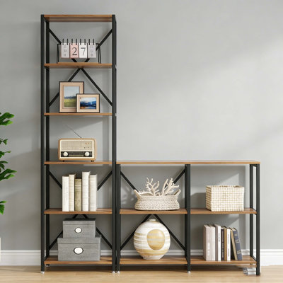 Étagère de coin à 9 tablettes
