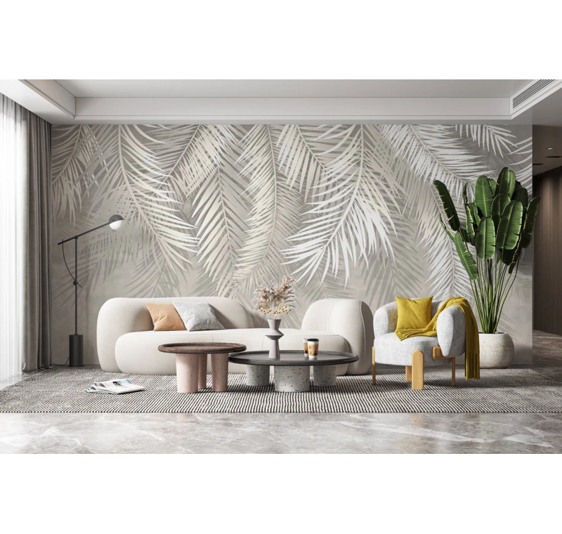 Whispering Palms, Fabric, 156" L x 96" W