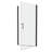 Universal Pivot Shower Door - Matte Black Aluminium Alloy With 1/4" Tempered Glass, Smooth Pivot System, Anti-leakage Design, Easy Install