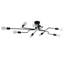 8-Light Bulbs 42.12" Unique Design Semi Flush Mount Fixture-2068540883