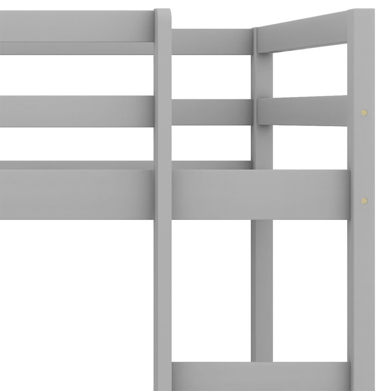Lit plateforme Leihlani, Gris