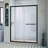 Infinity-Z 74.75" H Framed Sliding Shower Enclosure-25641515-25641516