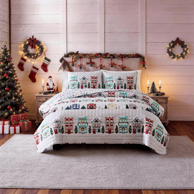 Avanti Winter Village Twin Quilt Set
