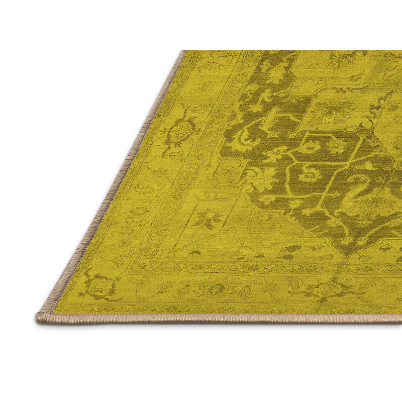 Mccayla Performance Oriental Indoor Rug, Rectangle 6' x 9'