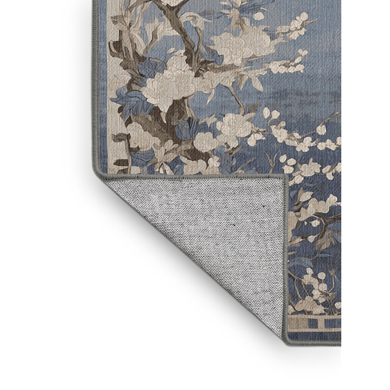 Machine Washable Gray Area Rug, Rectangle 8' x 12'