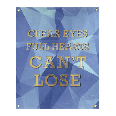 Tapisserie de citation sports en polyester