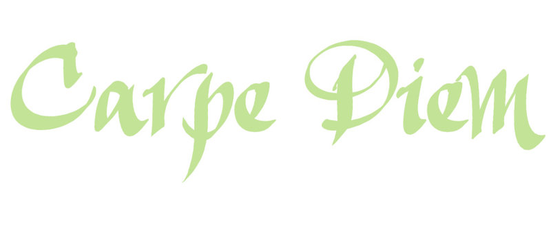 Décalcomanie murale indemnités journalières carpe diem, H 9,5 po x l 36 po x P 0,01 po, Tarte à la lime