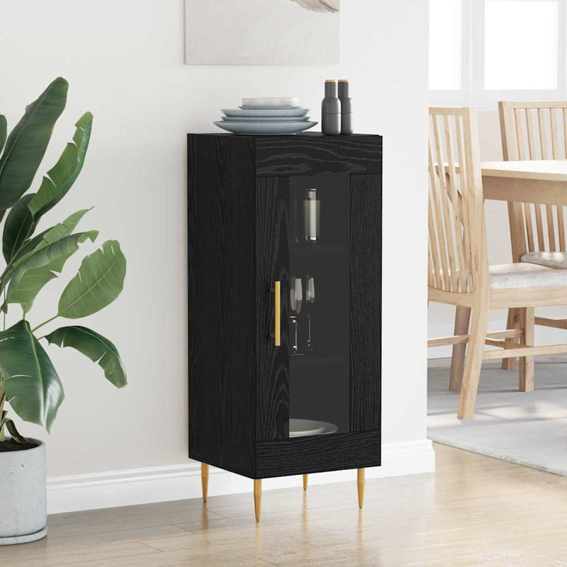 34.5cm Sideboard, Black Oak