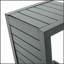 Table d'appoint en forme de C CAPE CORAL ALU, grise, résistante aux intempéries et peu encombrante pour une utilisation extérieure-2025808934