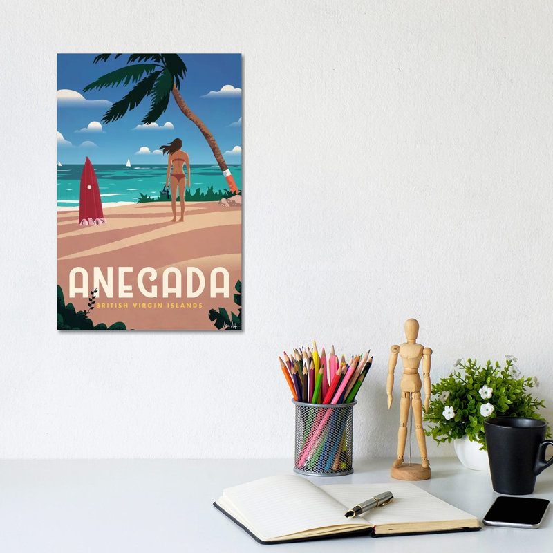 Anegada - Wrapped Canvas Print, 20.32 cm H x 30.48 cm W
