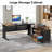 Ottovile Modular L-Shaped Steel Executive Desk-229545710