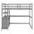 Multifunction Wooden Loft Bed With Desk And Shelves,Two Built-In Drawers-178762406-178762404