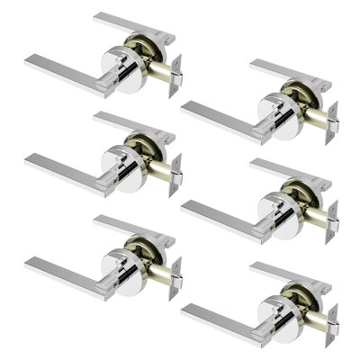 Poignée de porte Valli Design moderne dissimulé pour (lit et salle de bain) - Style minimaliste élégant en chrome