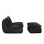 Fauteuil pivotant à compression complète avec velours côtelé, pivotant à 360 degrés, conception ergonomique, largeur de 41,75 po, compression de 73 lb, mousse à mémoire de forme haute densité, rotation de maintien au chaud, large,