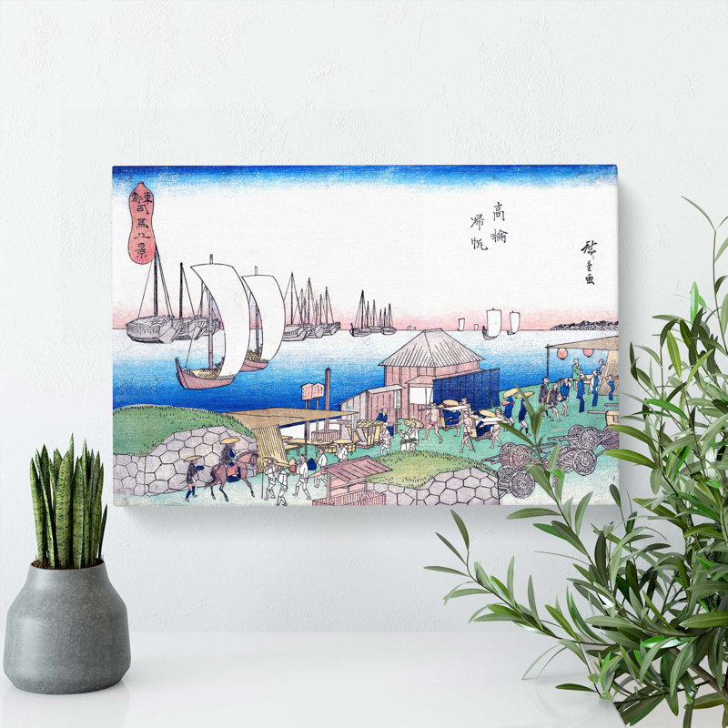 River View At Takanawa by Utagawa Hiroshige - Wrapped Canvas, 35cm H x 50cm W x 3cm D