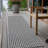Loreen Washable Houndstooth Indoor / Outdoor Rug-217434861