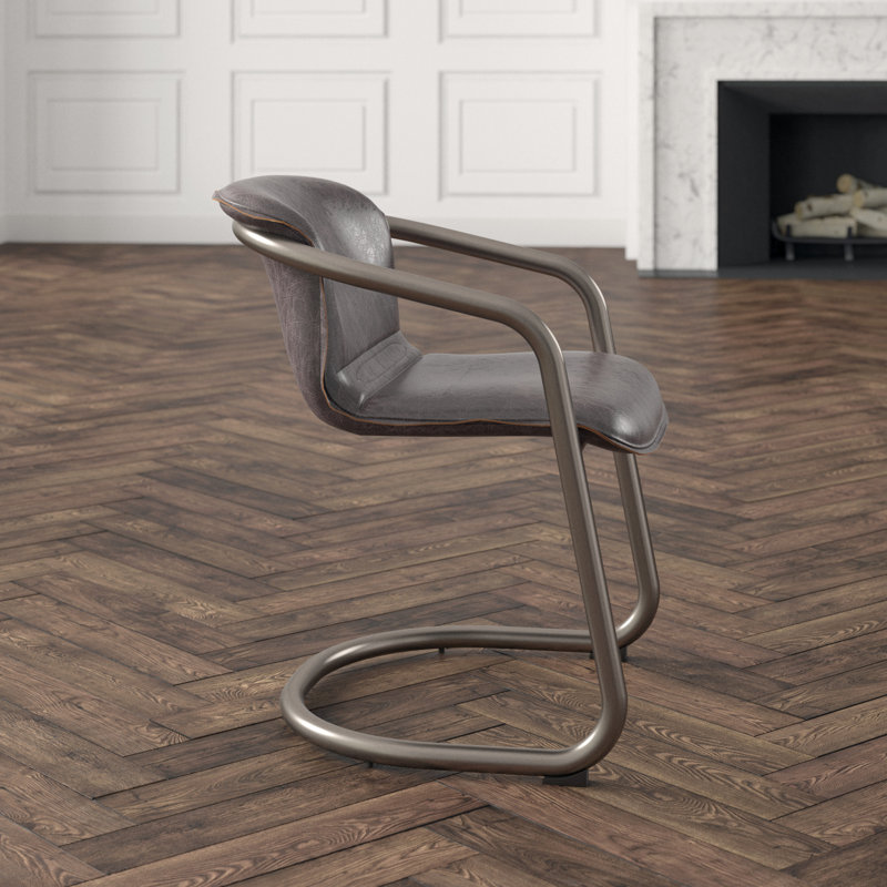 Chiavari Leather Arm Chair, Chestnut