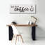  «But Firstc Coffee» par Susie Boyer, art mural sur toile, 60 po x 20 po