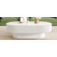 Table basse ovale moderne et cannelée 43,3 pouces Modern-129222931
