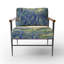 Chaise d'appoint rembourrée Blue Bonnets Sunset-1655280095