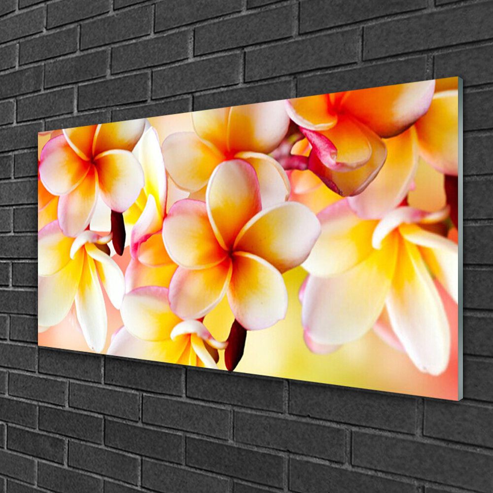 Glasbild Floral Blumen