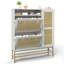 Armoire à chaussures en rotin avec 3 tiroirs rabattables, range-chaussures autoportant avec tablettes réglables-1468141952