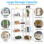 180cm H x 90cm W Metal Corner Bookcase-2127779515