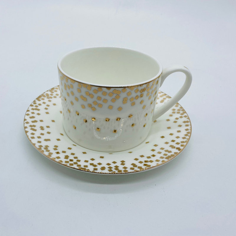 Ensemble de 2 tasses à confettis en porcelaine tendre et 8 onces