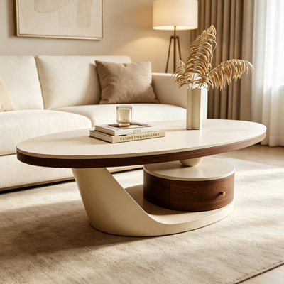Luxury Slate Multi‑Storage Coffee Table