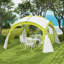 Dakota Fields 350cm W x 350cm D Polyester Cover Retractable Patio Awning,Freestanding Awning-1461713103