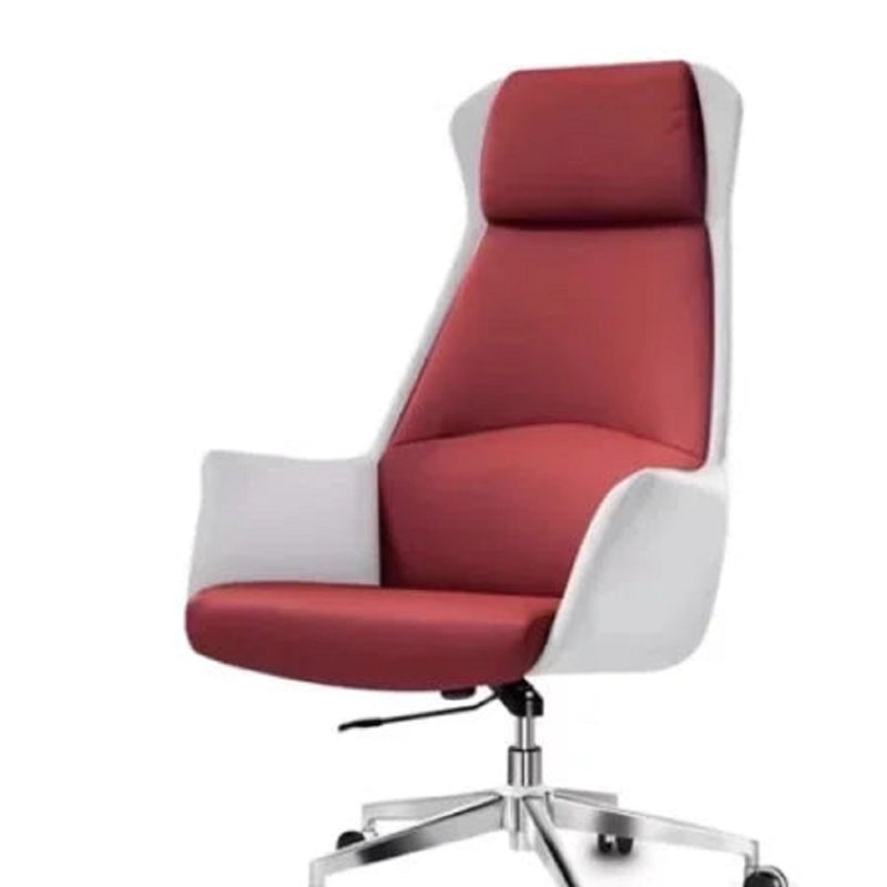 Clemma Side Chair, White/Red