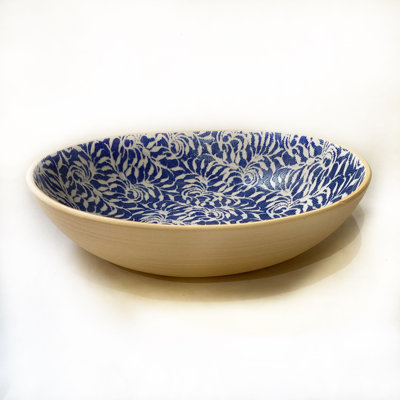 Cobalt Stoneware Serving Bowl