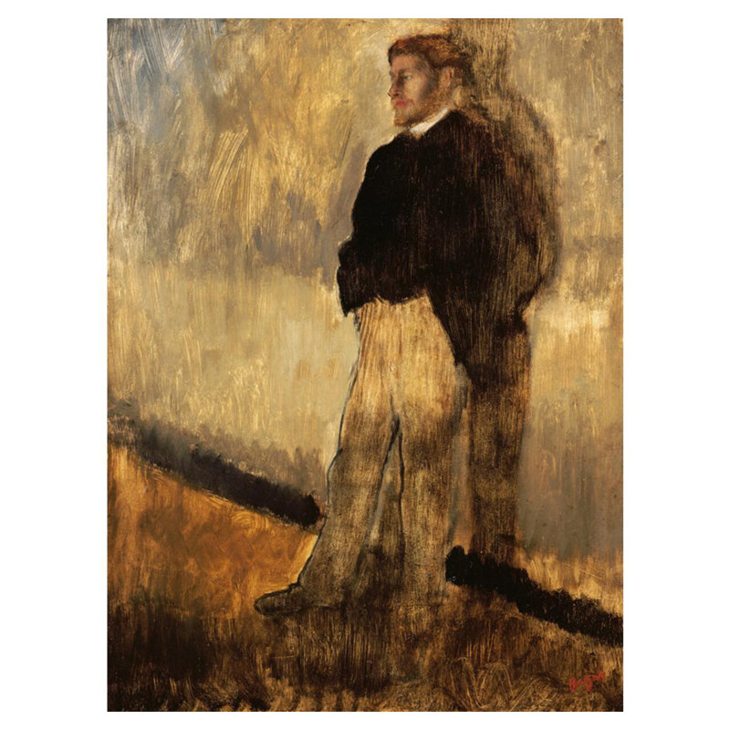 «Portrait of a Man» par Edgar Degas - Estampe numérique, H 40 po x l 32 po