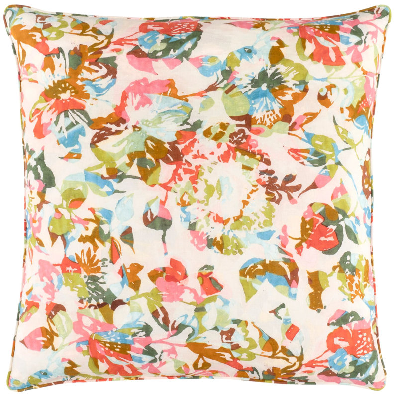 Euro Size Multicolor Cotton Floral Sham