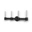 Saundria 4-Light Dimmable Matte Black Vanity light