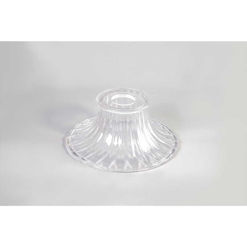 9cm H Glass Bell Ceiling Fan Bowl Shade ( Clip On ) in Clear