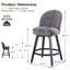 Tabouret de bar rotatif 26,4 po Letecia-1186271832
