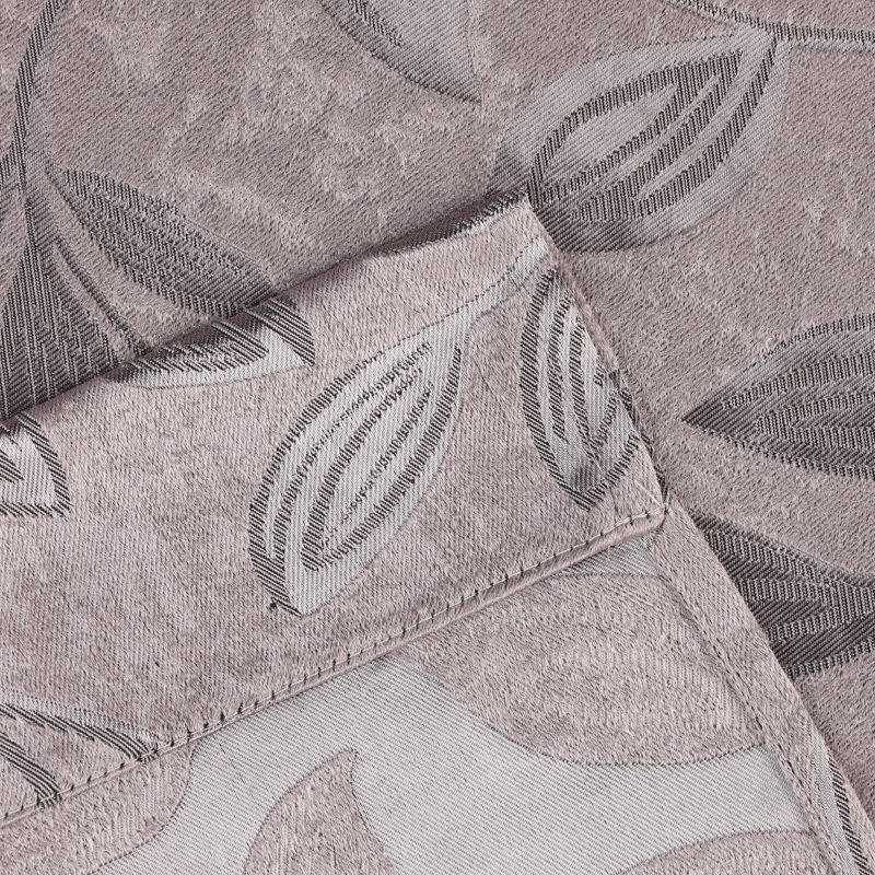 Finklea 100% Polyester Floral Room Darkening Grommet Curtain Panels, 42" W x 96" L, Cappuccino/Brown
