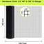 Clôture grillagée en treillis soudé de 60 po x 100 pi en vinyle noir de calibre 19 po x 1/2 po x 1/2 po pour poulailler 1 pièce