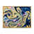 Toile avec cadre flottant or
