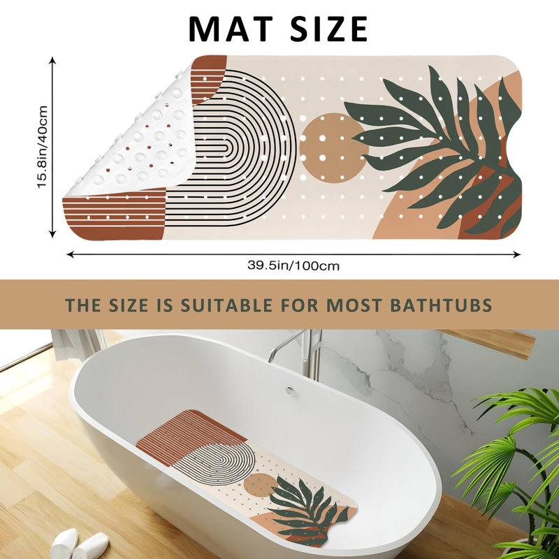 Tapis de bain antidérapant Boho
