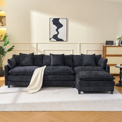 Canapé modulaire en forme de L 108 po avec canapé-lit modulaire 108 po