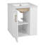 Meuble-lavabo moderne avec rangement latéral