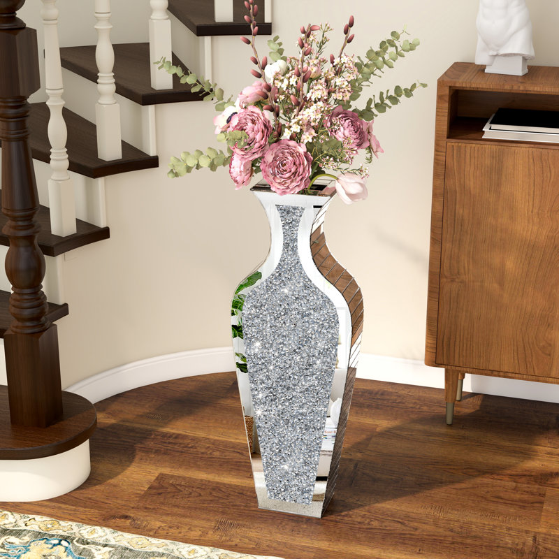 Vase de plancher en verre fait à la main 28 "DeGrailly
